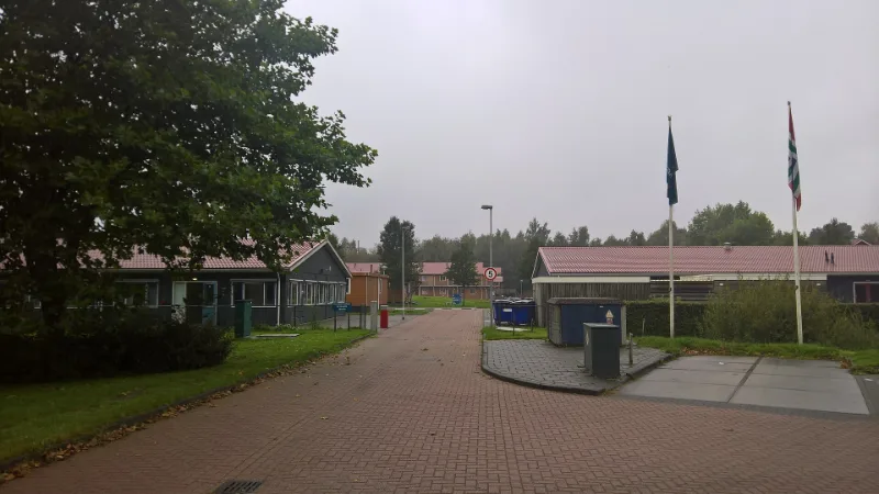 Een opvangcentrum voor vluchtelingen in Oude Pekela.