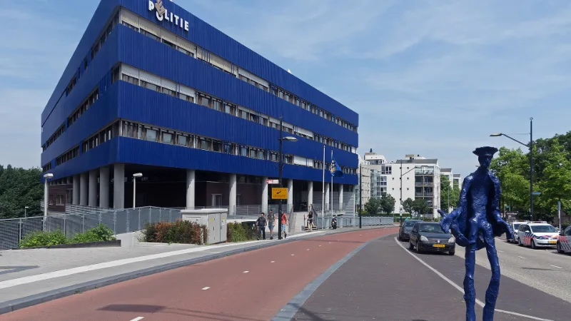 Het regionale hoofdbureau van politie in Nijmegen.